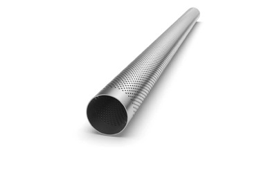 2" INCH 51MM ALUMINISED PERFORATED EXHAUST PIPE TUBE 1 METRE LENGTH