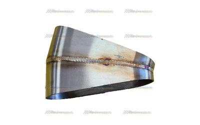 Mandrel Bend OVAL - 3" x 30 Degree - Pie Cut Welded 304 Stainless
