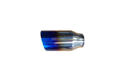 Angle Cut Inner Cone BLUE FLAME Exhaust Tip - 2.5" Expandable Inlet - 4" Outlet