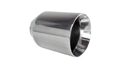 Straight Cut Inner Cone STAINLESS Exhaust Tip - 3" Inlet - 5" Outlet