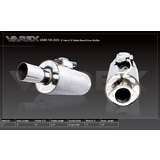Universal Muffler 3" Centre/Centre - 15" Long x 7" ROUND - VAREX Valved 