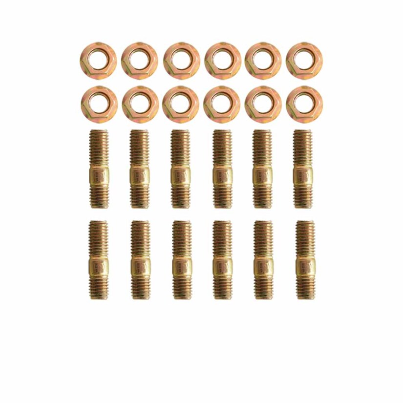 4 x Exhaust Manifold Studs Nuts M8 Thread x 41mm Length Turbo Metric