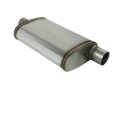 Universal Muffler 2.5" Offset/Centre - 9" x 4" x 14" Long OVAL - Megaflow