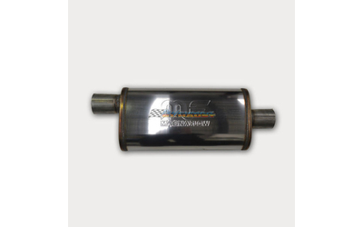 Universal Muffler 3" Offset/Centre - 8" x 5" x 18" Long OVAL- Megaflow