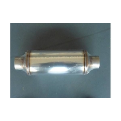 Universal Muffler 2.5" Centre/Centre - 14" Long x 6" ROUND - Megaflow