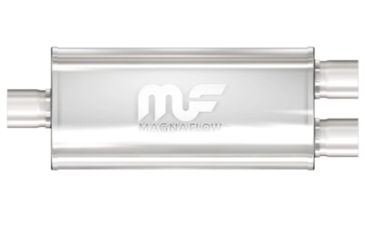 Universal Muffler 3" Centre/Dual 3" - 8" x 5" x 18" Long OVAL - Megaflow
