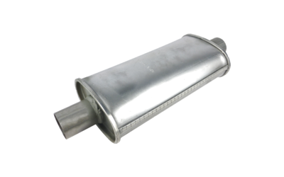 Universal Muffler 2" Centre/Centre - 5" x 3" x 16" Long OVAL - Megaflow