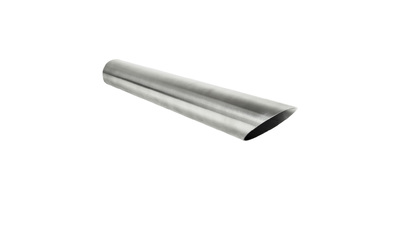 Angle Cut STAINLESS Exhaust Tip - 2.25" Inlet - 2.25" Outlet (20" Long)