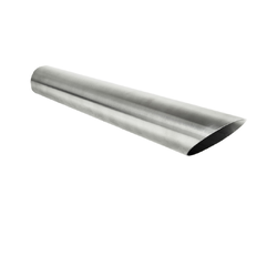 Angle Cut STAINLESS Exhaust Tip - 2.5" Inlet (OD) - 2.5" Outlet (18" Long)
