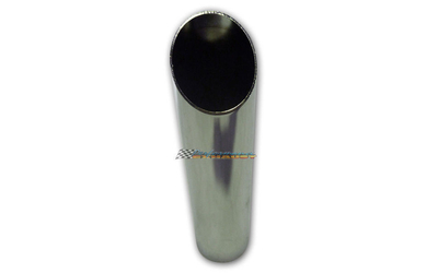1.75" ANGLE CUT BLUE DIAMOND CHROME EXHAUST TIP 13/4"