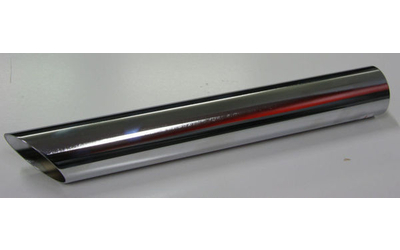 2" Angle Cut 15" Long Polished Chrome Exhaust Tip