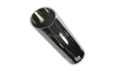2" INLET - 3" OUTLET ANGLE CUT CHROME EXHAUST TIP