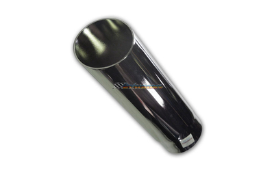 Angle Cut CHROME Exhaust Tip - 2" Inlet - 3" Outlet (9" Long)