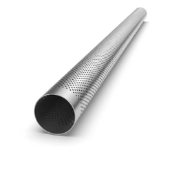2" INCH 51MM ALUMINISED PERFORATED EXHAUST PIPE TUBE 1 METRE LENGTH