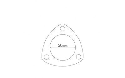 Flange Gaskets - Triumph Stag, ID 50mm, 3 Bolts