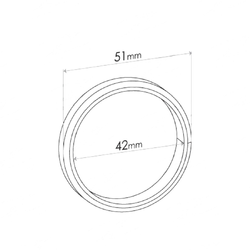 Gasket Flange to suit AUSTIN-HEALEY , Holden Drover, Suzuki Sierra