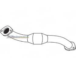 TOYOTA LANDCRUISER 200 SERIES 4.5LT TD LHS STANDARD EXHAUST CAT CONVERTER