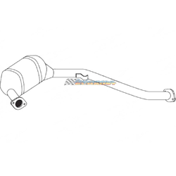 SUBARU FORESTER SG 2.5LT WAGON 2002-2005 STANDARD EXHAUST CAT CONVERTER