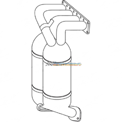 TOYOTA RAV 4 ACA22 ACA23 2.4LT 2003-2006 MANICAT MANIFOLD CAT CONVERTER
