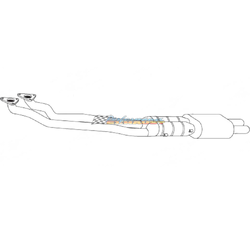 BMW 523i E39 2.5LT 1996-2000 STANDARD EXHAUST CAT CONVERTER