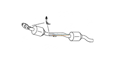 MERCEDES BENZ ML430 W163 4.3LT V8 1999-2001 LEFT STANDARD EXHAUST CAT CONVERTER