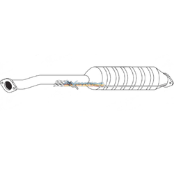MAZDA B SERIES BRAVO UN 2.5LT DIESEL 1999-2005 STANDARD EXHAUST CAT CONVERTER