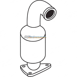 HOLDEN CRUZE JG JH 2.0LT DIESEL 2009-2010 SEDAN STANDARD EXHAUST CAT CONVERTER