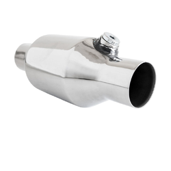 Universal Cat Converter - High Flow 2" 100 Cell (CPSI) BULLET - Metallic