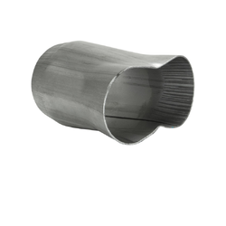 Collector Cone (2 into 1) - 2 x 2" to 3" Outlet MILD STEEL