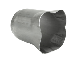 Collector Cone (4 into 1) - 4 x 1 3/8" to 2 1/4" Outlet MILD STEEL - CC401