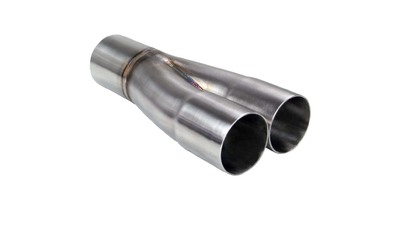 Merge Collector (2 into 1) - 2 x 1 7/8" to 2 1/4" Outlet 304 STAINLESS 