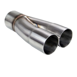 Merge Collector (2 into 1) - 2 x 2" to 2 1/2" Outlet 304 STAINLESS 