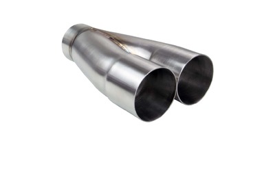 Merge Collector (2 into 1) - 2 x 2 1/2" to 2 1/2" Outlet 304 STAINLESS 