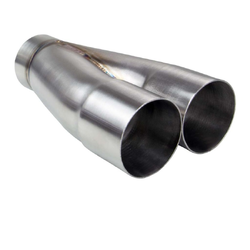 Merge Collector (2 into 1) - 2 x 2 1/2" to 2 1/2" Outlet 304 STAINLESS 