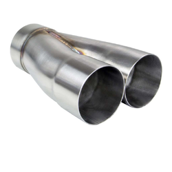 Merge Collector (2 into 1) - 2 x 3" to 3 1/2" Outlet 304 STAINLESS 