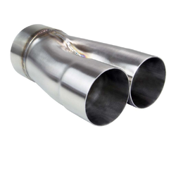 Merge Collector (2 into 1) - 2 x 3" to 4" Outlet 304 STAINLESS 