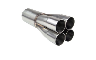 Merge Collector (4 into 1) - 4 x 1 3/4" to 3" Outlet 304 STAINLESS 