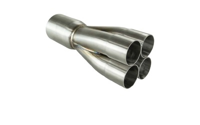 Merge Collector (4 into 1) - 4 x 1 3/4" to 3" Outlet 304 STAINLESS 