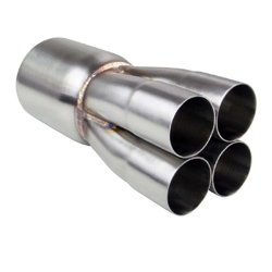 Merge Collector (4 into 1) - 4 x 1 7/8" to 4" Outlet 304 STAINLESS 