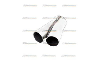TWIN 2.5" - SINGLE 3" EXHAUST COLLECTOR MERGE PIPE STAINLESS STEEL