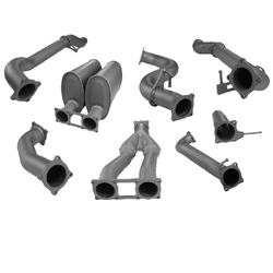 4" to Twin 3" Cat Back Exhaust - Chevrolet Silverado 1500 6.2L (3/2020 on)