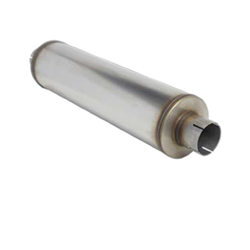 Universal Muffler 2.5" Centre/Centre - 24" Long x 6" ROUND - Baffled