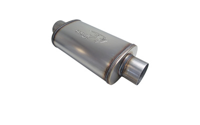 Universal Muffler 4" Centre/Centre - 8" x 5" x 14" Long OVAL - Megaflow