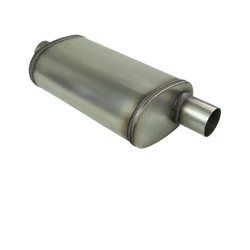 Universal Muffler 2.5" Offset/Centre - 8" x 5" x 14" Long OVAL - Megaflow