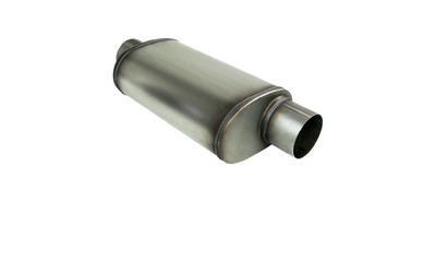 Universal Muffler 3.5" Offset/Centre - 8" x 5" x 14" Long OVAL - Megaflow