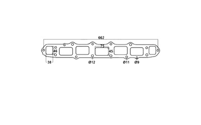 TOYOTA LANDCRUISER 3F 4.0LT 6CYL EXHAUST MANIFOLD EXTRACTOR GASKET