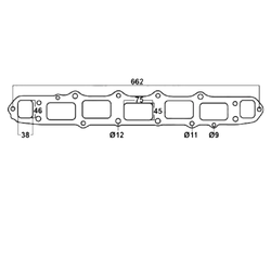 MANIFOLD GASKET - Toyota Landcruiser 60, 70 & 80 Series 6cyl 4.0L (3F Engine)