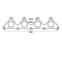 MANIFOLD GASKET - Hyundai Excel X3 1.5L DOHC (1998-9/2000)