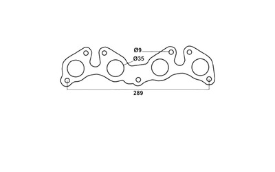 MANIFOLD GASKET - Nissan Pulsar N12 N13 1.3L, 1.5L & 1.6L (E13,E15,E16)
