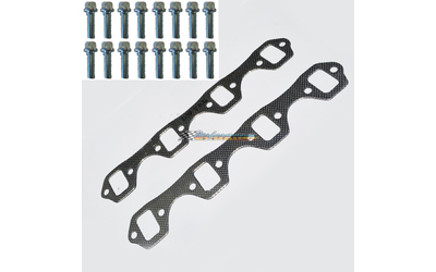 FORD FALCON WINDSOR V8 351 LARGE PORT EXHAUST MANIFOLD EXTRACTOR GASKETS & BOLTS